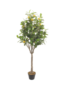 Grand arbre artificiel <span class=keywords><strong>citronnier</strong></span> de 150 cm (3 pieds) de haut, <span class=keywords><strong>en</strong></span> <span class=keywords><strong>pot</strong></span>, avec feuilles <span class=keywords><strong>en</strong></span> PEVA, fruits réalistes, arbre artificiel pour la décoration intérieure, la maison, le jardin, l'hôtel - Product Image 4
