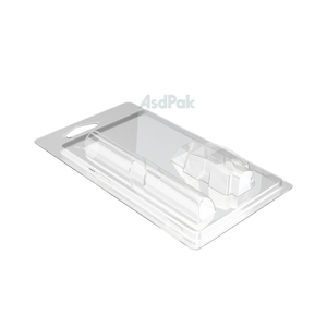 Custom Recyclable Disposable Plastic Card and Clam Shell Blister Packaging for USB Charger and 90mm <b>Battery</b> - Product Image 3