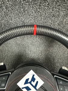 พวงมาลัยคาร์บอนไฟเบอร์แบบ S <span class=keywords><strong>Line</strong></span> Half พร้อมไฟ LED สำหรับ <span class=keywords><strong>Audi</strong></span> A3/A4/A5/A6/<span class=keywords><strong>Q5</strong></span>/Q7 ซีรีส์ 6 X6 - Product Image 6