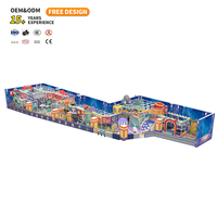 Toboggan pour enfants personnalisé, équipement de parc d'attractions intérieur, aire de jeux commerciale, construction en ABS et aluminium, vente chaude