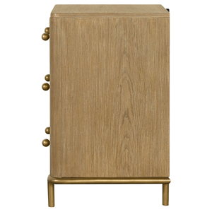 Comodino Sand Wash a 3 cassetti con porte USB - Product Image 6