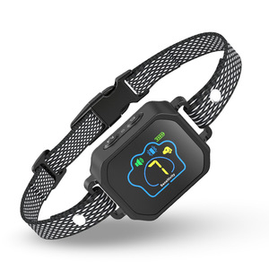 Anti Bark Pet Collar Dog Trainer Color <b>Screen</b> Dual <b>Vibration</b> Automatic Bark Control Device Black ABS Material - Product Image 1