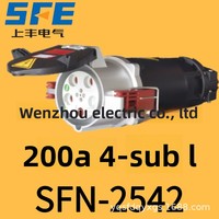 Prise industrielle en aluminium moulé SFE Shangfeng 200A/250A/400A, prise étanche haute intensité pour quais et aéroports 380V