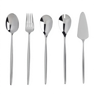 Juego de Cubiertos Modernos Ecológicos de Primera Calidad para Cenas Diarias y Fiestas |   Elegante Juego de Cubiertos de Acero Inoxidable, Cuchara, Tenedor y Cuchillo - Product Image 1