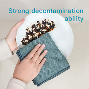 ผ้าเช็ดตัวไมโครไฟเบอร์ทอแบบสี่เหลี่ยม 300gsm ซับน้ำได้ดีเยี่ยม น้ำหนักเบา แห้งเร็ว ไม่เป็นขุย ใช้ซ้ำได้ สำหรับห้องครัว - Product Image 6