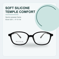 Montures de lunettes de sport en silicone pour hommes, lunettes anti-lumière bleue, lunettes optiques en gros.
