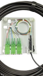 NSTB-4P FTTH <span class=keywords><strong>4</strong></span> cổng 8 lõi pre-chấm dứt fibre tường ổ cắm hộp với 3 <span class=keywords><strong>LC</strong></span>/APC Duplex <span class=keywords><strong>Adapter</strong></span> 6F đa Pigtail 10-100m - Product Image 4