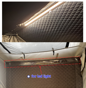 Tente de camping triangulaire en aluminium à coque rigide pour toit de voiture - Product Image 2