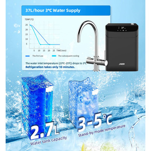 Macchina per <span class=keywords><strong>Acqua</strong></span> Frizzante Jnod 5 in 1 da Sottobanco con Sistema di Raffreddamento e Potente Compressore - Product Image 3