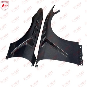 Aile avant en fibre de carbone Z-ART 2024+ pour Ford Mustang, aile avant ventilée pour Mustang, aile à persiennes en fibre de carbone - Product Image 2