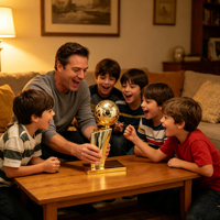Trofeo de Campeonato de Baloncesto Personalizado, Chapado en Oro, Premio de Metal para Finales de Liga, Recuerdos para Fanáticos, Eventos Corporativos
