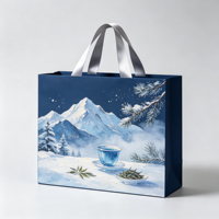 Sacs en papier de luxe personnalisés de haute qualité pour cadeaux, boîtes à thé haut de gamme, avec options de logo et de marquage de l'entreprise