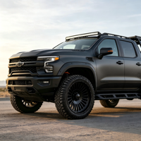 Rines Negros Personalizados para Camioneta SL 28X12 22X12 26X14 6X135 6X139.7, Rines de Aleación Forjada American Force para Ford Chevy Silverado