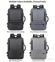 Sac à dos Oxford personnalisé avec logo, durable, pour affaires, voyage et loisirs, avec fermeture éclair, imperméable, écologique, léger, grande capacité, USB