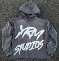 Ensemble de survêtements unisexes vintage avec logo personnalisé, 2 pièces, sweat-shirt en polaire à séchage rapide, pantalon de jogging, survêtement streetwear surdimensionné
