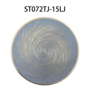 Wholesale Placemats for Restaurants <b>Round</b> Hollow Placemats Heatproof Table Mat Set PVC Table Mat Faux Leather Drain Mat <b>Tablemat</b> - Product Image 5