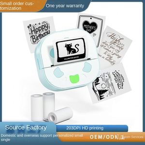 Impresora de Etiquetas Adhesivas para Estudiantes, Impresión de Texto DIY, 203dpi, Batería de 1300mAh, Compatible con Conexión a Teléfono Móvil, Sistemas Android e iOS - Product Image 5