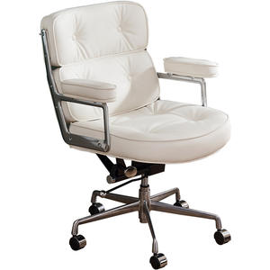 Fábrica de cuero de color personalizado de lujo de gama alta de altura ajustable Oficina Jefe Sala de reuniones Peluquería Silla Muebles - Product Image 3