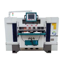 Centre d'usinage automatique CNC Mustang pour le fraisage de tenons et le traitement de mortaises, broche 6000-12000 tr/min, moteur 12,7 kW pour bois/MDF
