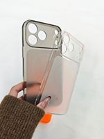 Coque de téléphone magnétique semi-transparente avec grande fenêtre pour appareil photo, antichoc, compatible avec la recharge sans fil pour iPhone 17 16 ProMax
