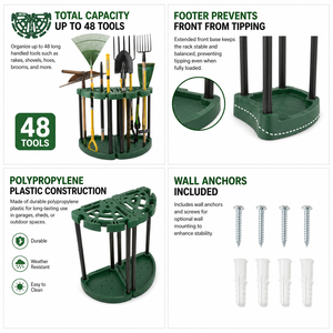 Foldable Adjustable Flexible Portable Storage Holder Organizer Shelf <b>Corner</b> Double Tool Rack - Product Image 6