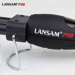 Professionnel personnalisé LCD affichage Salon rotatif cheveux fer à friser titane baril bigoudi cheveux - Product Image 2