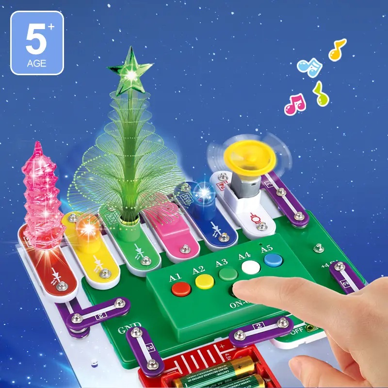 Building Block DIY Programmable Electronic Blocks Kits Circuit Steam Physical Toy Kids Educational Science Experiment Electronic Building Block