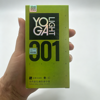 Boîte à préservatifs pliable écologique biodégradable avec logo personnalisé imprimé, pelliculage holographique argenté, revêtement UV et lamination brillante