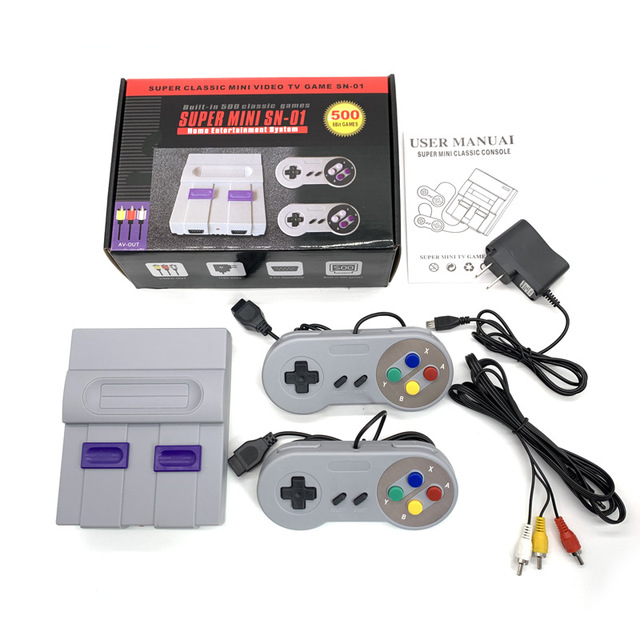 Hot Selling Video Game Console AV Output N500 Retro Video Game Console Supports Two Player Battles Suitable for Gift Giving