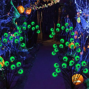 LED solar globo ocular calabaza cadena luz dinámica columpio césped piso salida decorativa al aire libre Halloween <span class=keywords><strong>jardín</strong></span> paisaje lámpara - Product Image 4