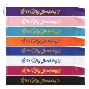 Hstyle Kids Birthday Sash It's My Birthday Sash Space Theme Decoración <span class=keywords><strong>de</strong></span> fiesta <span class=keywords><strong>de</strong></span> cumpleaños Favores <span class=keywords><strong>de</strong></span> fiesta Regalos para niños Niño Niña - Product Image 3