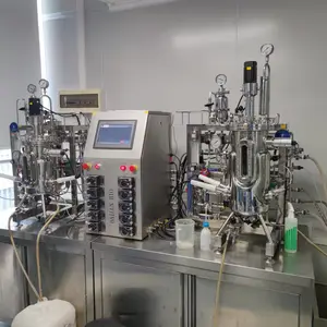 Biorreactor piloto de acero inoxidable 100l equipo de fermentación fermentador de acero compresores de aire