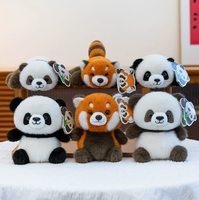 Peluche Panda Allongé Adorable, Peluche Raton Laveur, Souvenir Touristique, Figurines pour Machine à Pinces