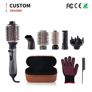 Cepillo de Aire Caliente 6 en 1, 1200W, Secador y Estilizador de Cabello en un Solo Paso, Voluminizador Multifuncional con Función de Aire Frío, Estilizador de Cabello Profesional para Todo Tipo de Cabello - Product Image 1