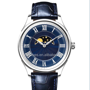 Moderno y elegante regalo de moda relojes de oro para las mejores marcas de fase lunar relojes para hombres y mujeres - Product Image 1