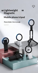 Support de téléphone magnétique de poche avec trépied <span class=keywords><strong>photo</strong></span> et fonction de diffusion en direct, support de bureau et perche à selfie portable – Fournisseur - Product Image 2