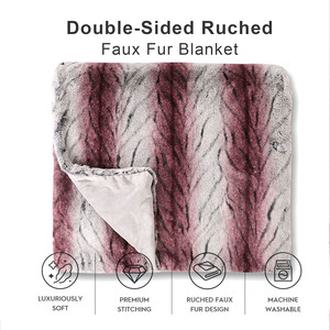 <span class=keywords><strong>Plaid</strong></span> moelleux en <span class=keywords><strong>fausse</strong></span> <span class=keywords><strong>fourrure</strong></span> tricotée de luxe pour adulte, en promotion, améliorant l'esthétique de la maison - Product Image 1
