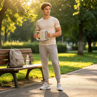 Analyseur de composition corporelle BIA portable BZ-2009 en ABS pour la mesure du pourcentage de graisse et de masse musculaire – Idéal pour la perte de poids et l'entraînement à domicile