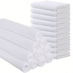 Multi-Functional White Square Quick-Dry Woven Hand Bath Towels Dish <b>Washing</b> Napkins Kitchen Cleaning Cloths - Product Image 3