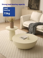 Table basse de style italien crème nordique avec design simple haut de gamme durable pour l'entrée salon utilisation pour les petits appartements