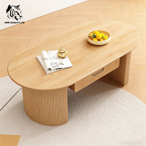 Table basse en bois, nouveau design, prix d'usine, logo personnalisé, stock important, prête à être expédiée, meubles de salon. - Product Image 4