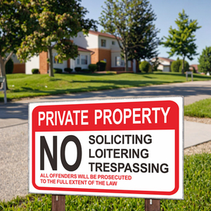 Panneaux d'avertissement personnalisés de haute qualité interdisant l'intrusion dans le <span class=keywords><strong>domaine</strong></span> privé pour la chasse et la pêche - Product Image 5