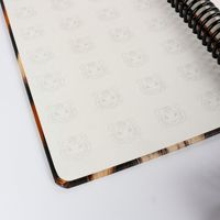 Cuaderno de Espiral con Diseño de Leopardo para Regalo, A6/A6L/A5MINI/A5/B5/A4, Alta Calidad, 100 Hojas Gruesas, Juego Completo de 6 Piezas