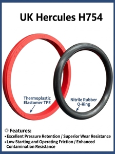 Sello de aceite de poliuretano Hlett H754 británico con anillo de sellado <span class=keywords><strong>Glea</strong></span> para pistón de cilindro hidráulico - Product Image 3