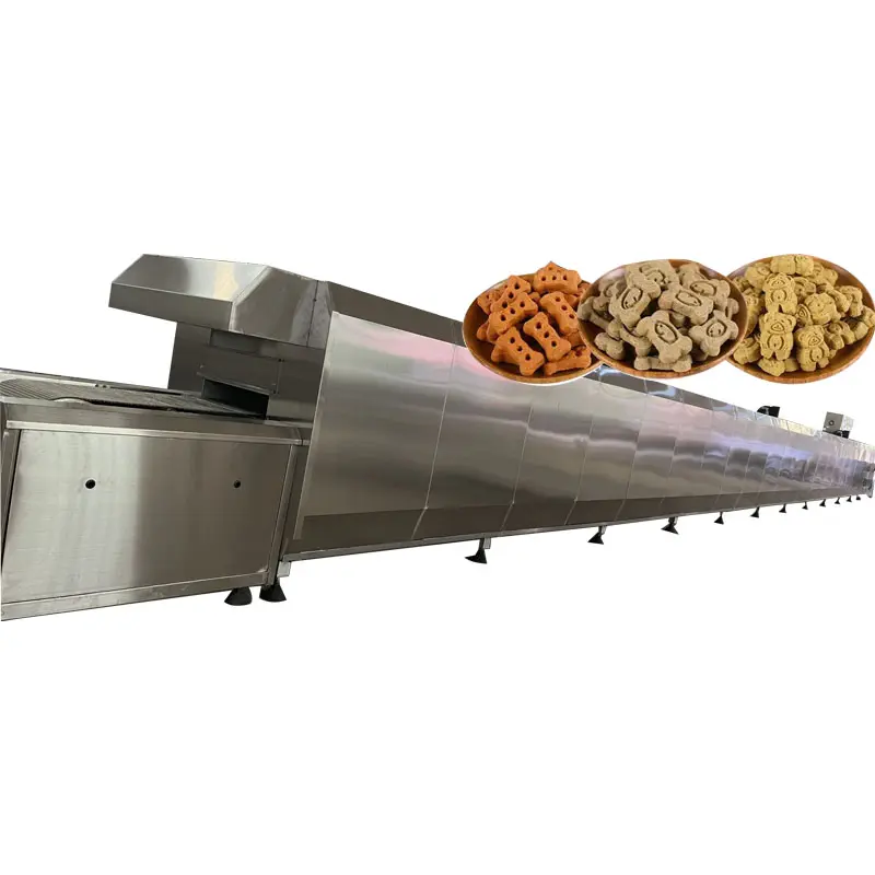 HY-600 garis produksi biskuit anjing otomatis penuh mesin pembuat makanan ringan anjing