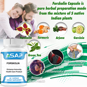 Dietary <b>Supplement</b> Pure Forskolin Extract Weight Management Heart Health Forskolin Capsules - Product Image 2