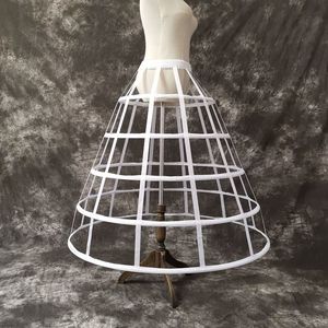 Cage à oiseaux creuse <span class=keywords><strong>5</strong></span> <span class=keywords><strong>cerceaux</strong></span> gros jupons Cosplay Lolita pleine Crinoline Slip pour robe de bal robes de mariée sous-jupe - Product Image 2