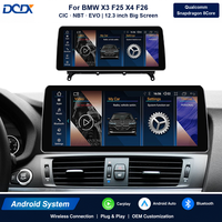 Autoradio Qualcomm Android 8 cœurs pour lecteur DVD, écran IPS 12,3'', navigation GPS, CarPlay pour BMW X3 F25 X4 F26, MP3 auto