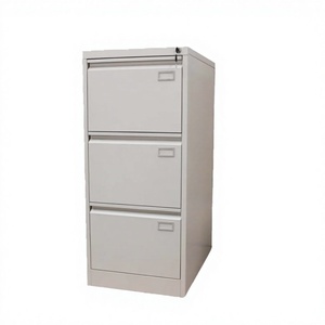 Modern 3-Drawer Metal Filing <b>Cabinet</b> for Home Office and Bedroom -Commercial Use - Product Image 4