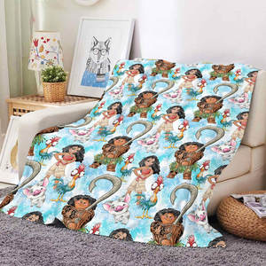 Couverture de voyage personnalisée Moana, la princesse des mers, motif dessin animé, la plus vendue, mignonne, douce et chaude, serviette de plage - Product Image 3